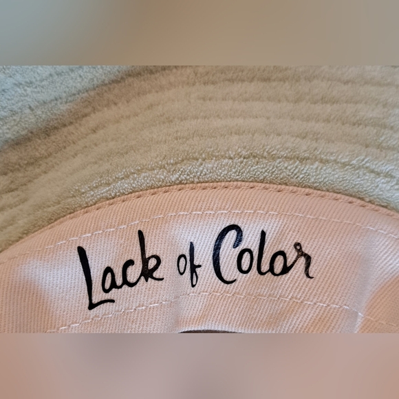 NWOT Lack Of Color Mint Neutral Boho Casual Cotton Terry Cloth Bucket Hat SZ M/L - Picture 6 of 6